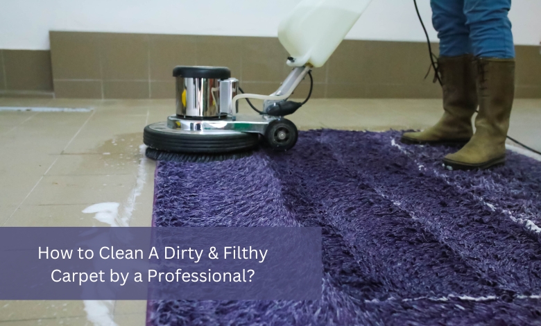 How to Clean A Dirty & Filthy Carpet by a Professional?